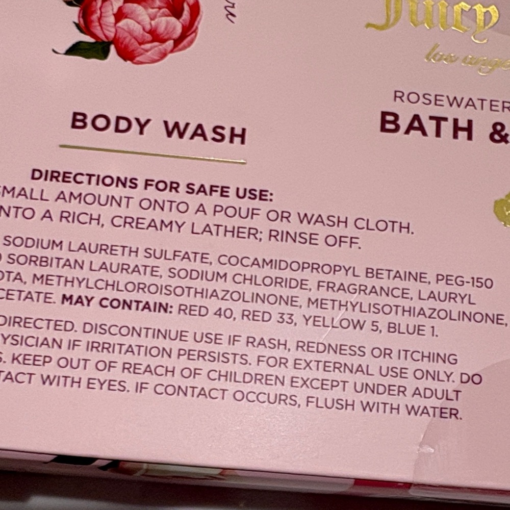Juicy Couture Pink & Purple Body Wash Set - Picture 5 of 6